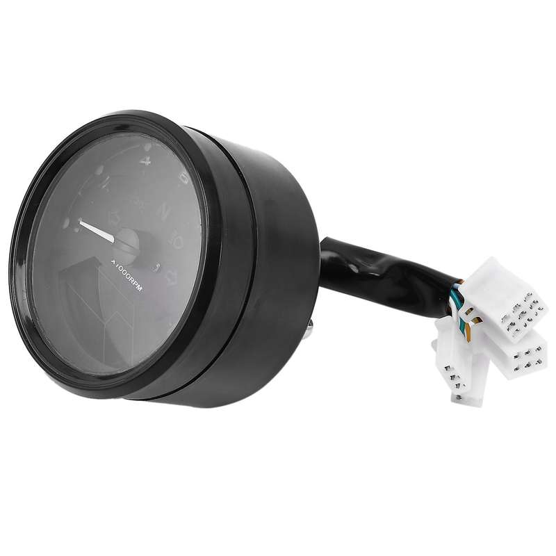 Universal LCD Digital Motorcycle Odometer Speedometer Tachometer 12000 RPM Gauge with Sensor