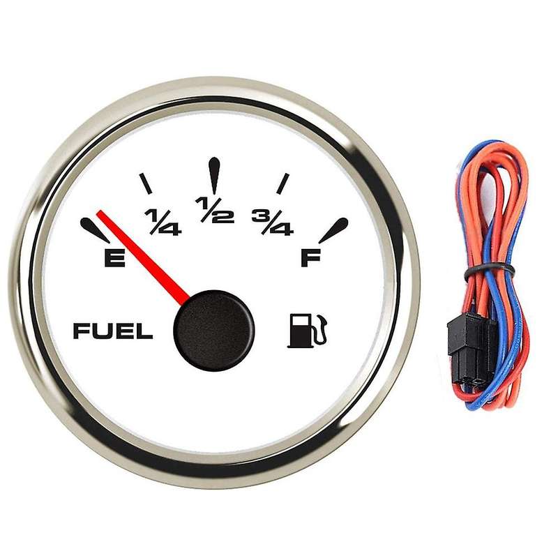 Universal Marine Fuel Gauge Digital Fuel Level Gauge Waterproof Fuel Meter 7 Color Backlight 52mm 12