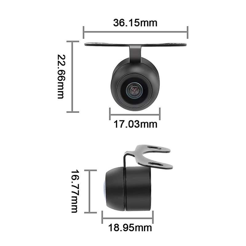 Universal Mini Front View Camera,130 degree Horizontal Angle Front Camera,with PAL/NTSC Switch Front