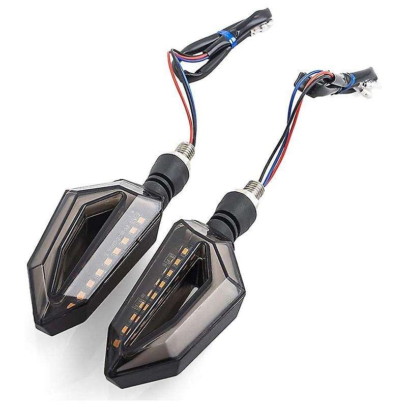 Universal Motorcycle 12 LED Turn Signal Lights Blinker Front Rear Lights Indicator for