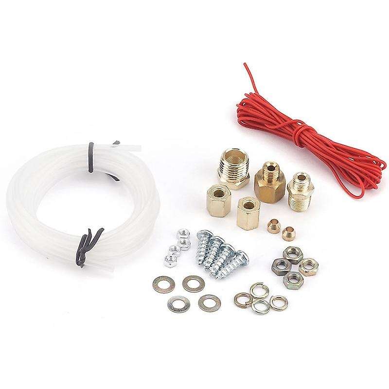 Universal Motorcycle 2 inch 52mm Chrome Volt Water Oil Pressure Triple 3 Gauge Set Gauges Kit