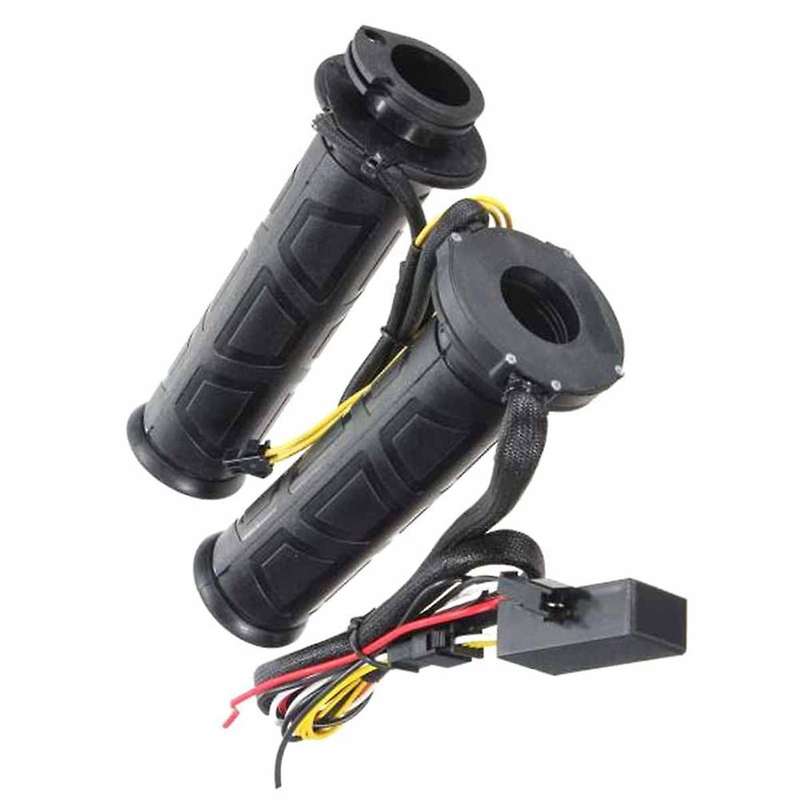 Universal Motorcycle 7/8inch 22mm Electric Heated Grips Scooter Moped Bar Hand Warmer Adjustable Hot