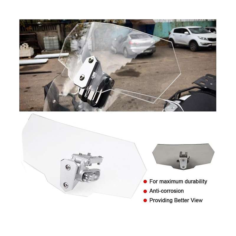 Universal Motorbike Wind Deflector Windscreen Clip On Windshield Extensions 20cm for Nmax155 Pcx150