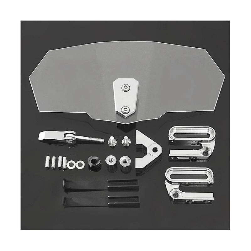 Universal Motorbike Wind Deflector Windscreen Clip On Windshield Extensions 20cm for Nmax155 Pcx150