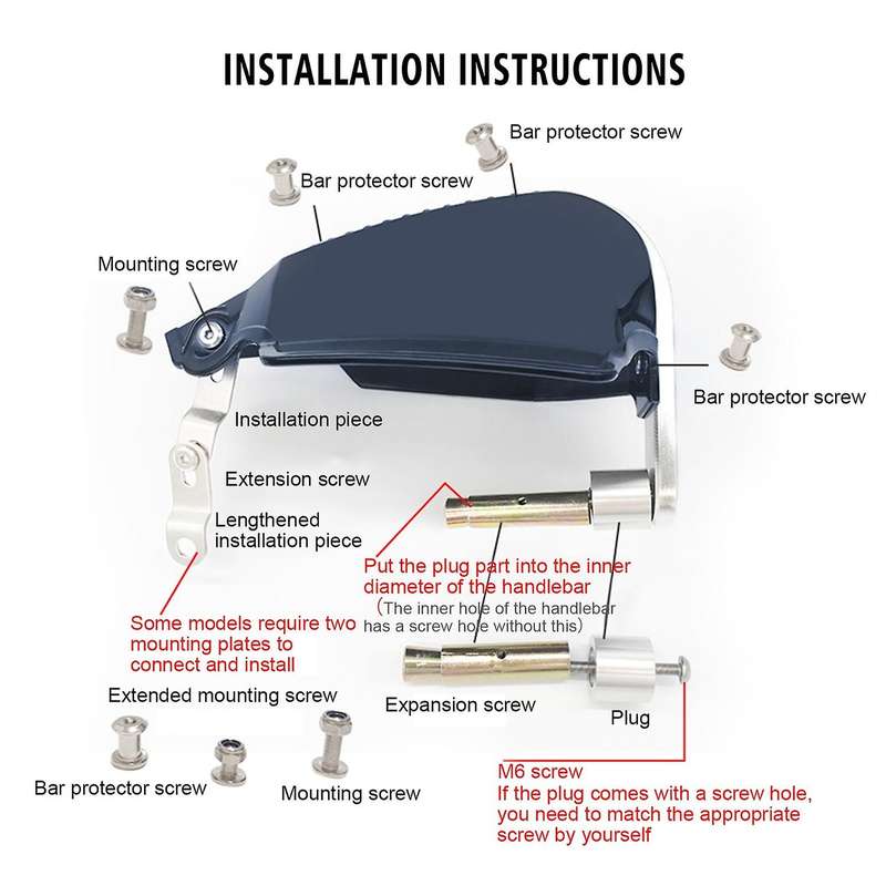 Universal Motocross Motorcycle Handguards Motorcycle Handlebar Hand Protector for A