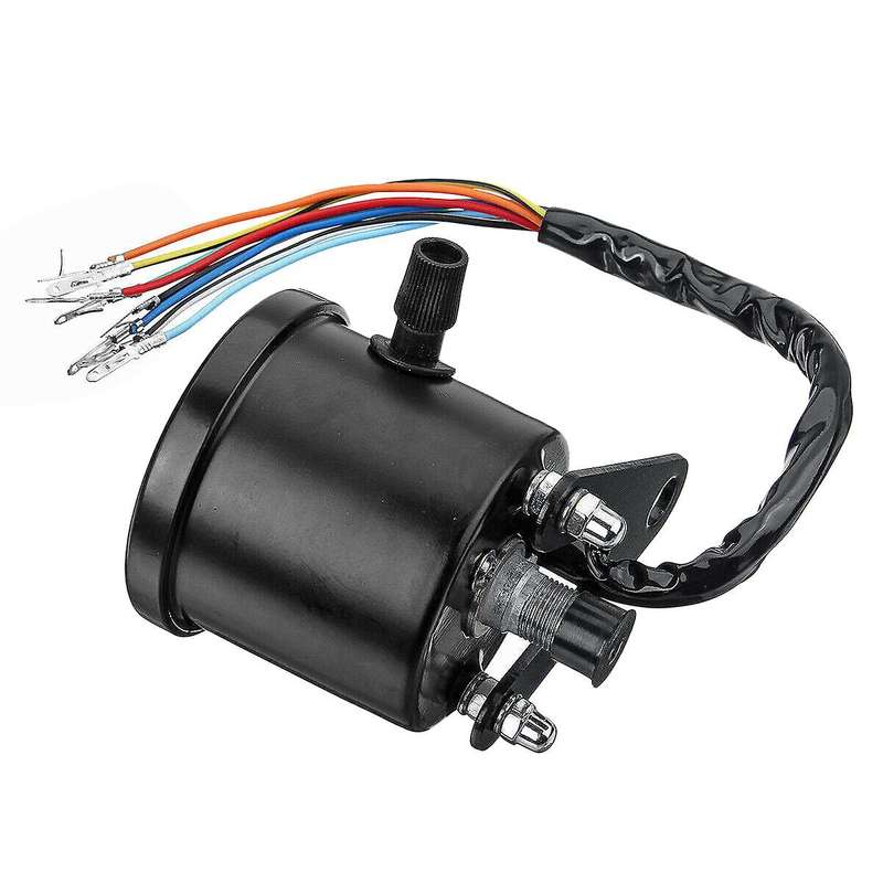 Universal Motorcycle Dual Odometer Speedometer Gauge Meter LED Backlight Tachometer