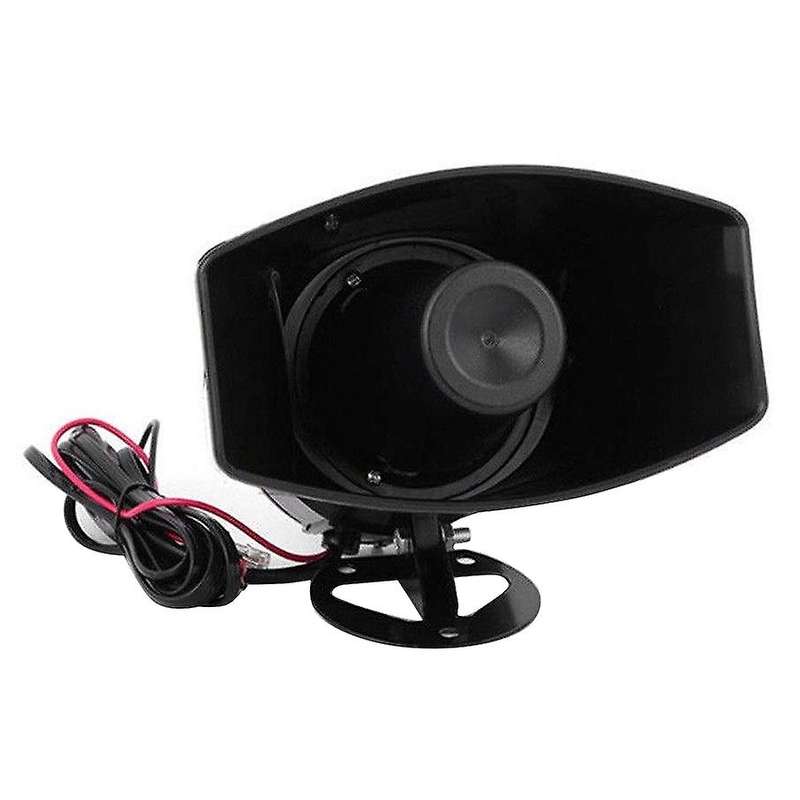 Universal Motorcycle Car Alarm Sound 7 Tone Horn 12v 100w Police Siren Horn Loudspeaker (black)
