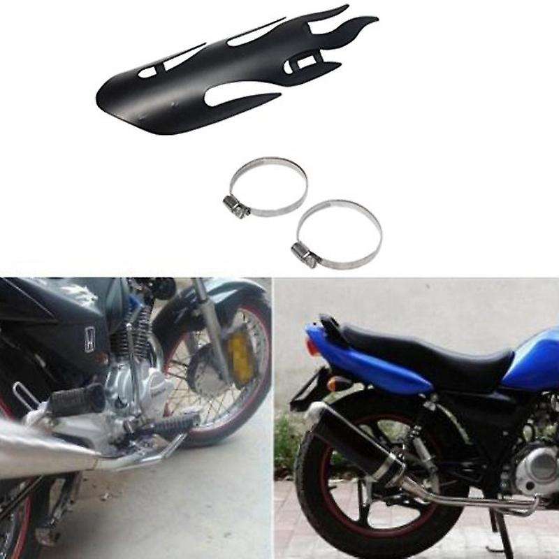 Universal Motorcycle Exhaust Muffler Pipe Heat Shield Guard Covers Protection for Cruiser Prince