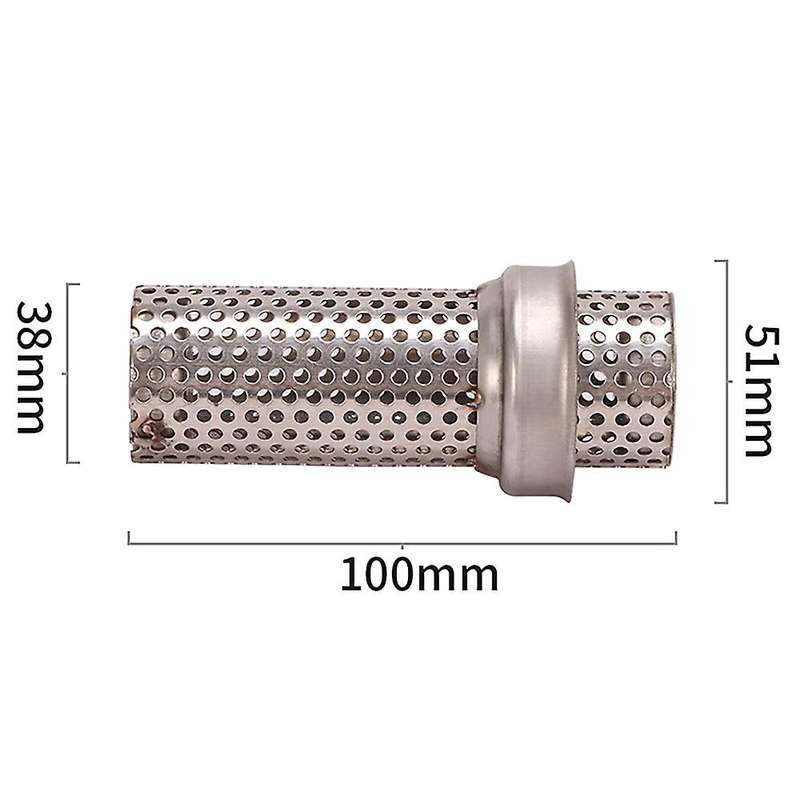 Universal Motorcycle for 51mm Silent Noise Eliminator Sound Exhaust Flow Moto Air Muffler Short