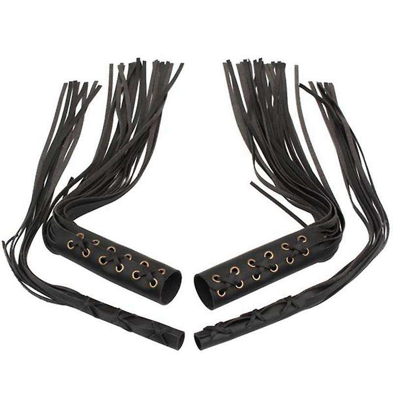 Universal Motorcycle Fringe Grips Cover Handlebar Hand Grips Cuffs Brake Lever Cover for Cruiser
