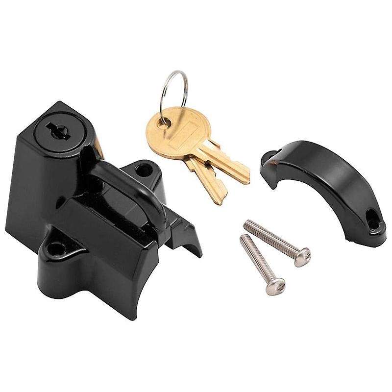 Universal Motorcycle Handlebar Shelf Bar Tube Helmet Lock with 2 Keys for 7/8 inch to 1-1/4 inch 25-