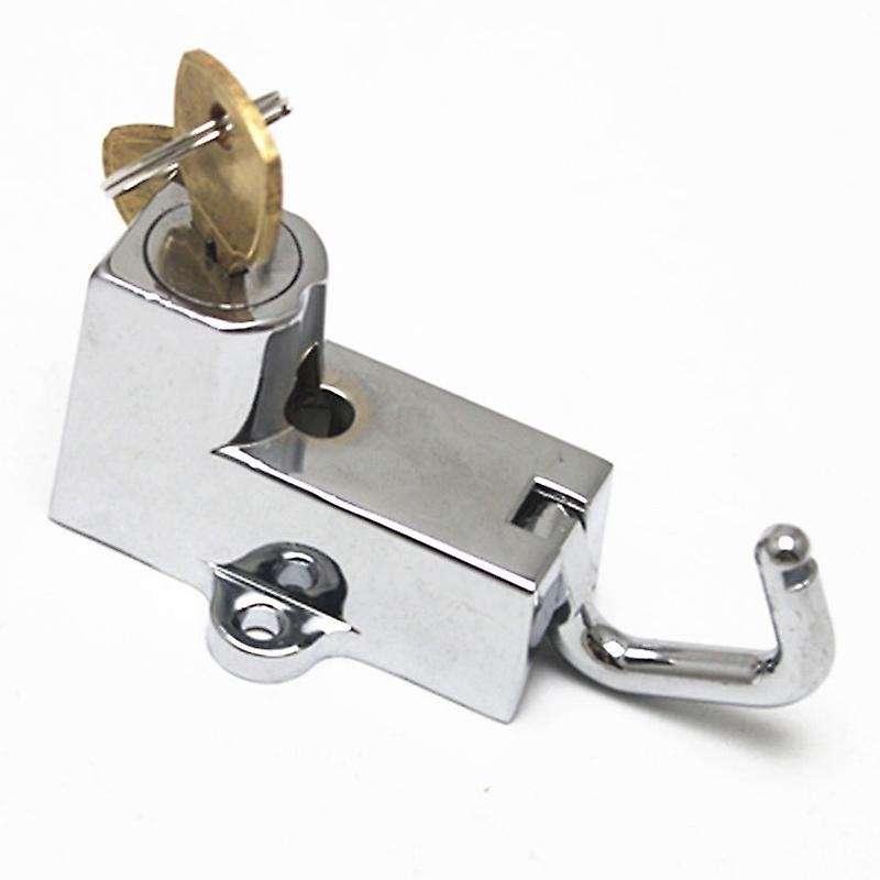 Universal Motorcycle Handlebar Shelf Bar Tube Helmet Lock with 2 Keys for 7/8 inch to 1-1/4 inch 25-