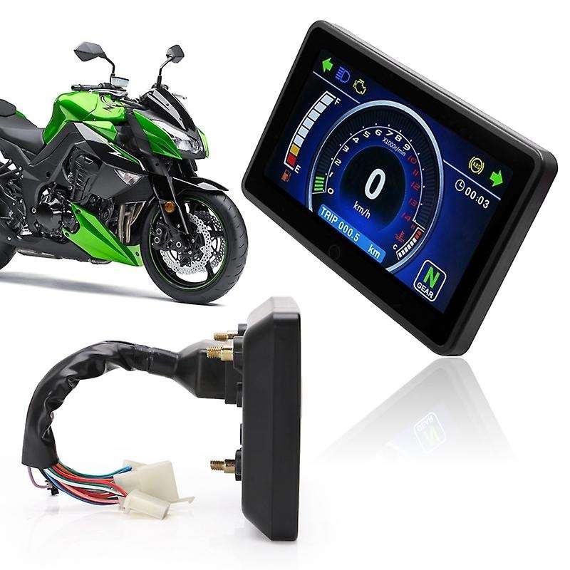 Universal Motorcycle Lcd Display Cluster Replaceable Speedometer Multi-function Instrument for 1,2