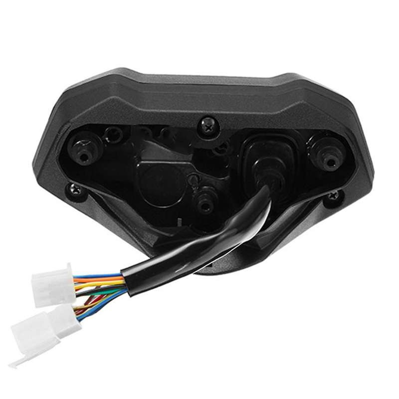 Universal Motorcycle LCD Digital Speedometer 13000 RPM Backlight Tachometer for 2-4 Cylinders Meter