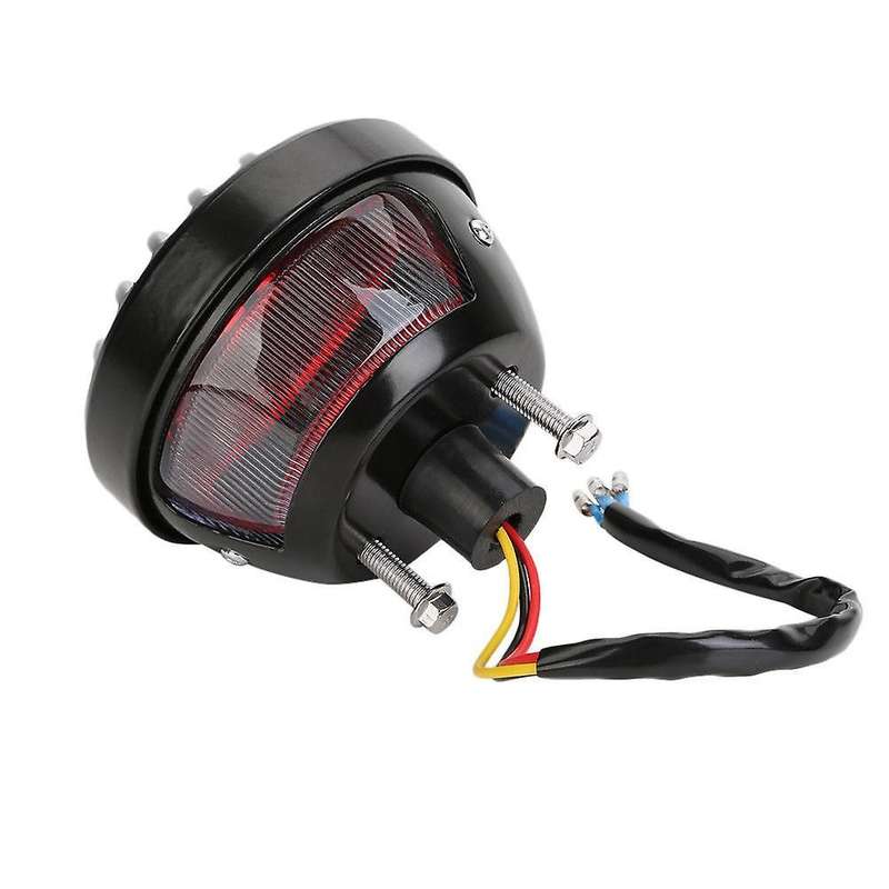 Universal Motorcycle Side Mount Tail Light with License Number Plate Bracket for Sportsters Rear Sto