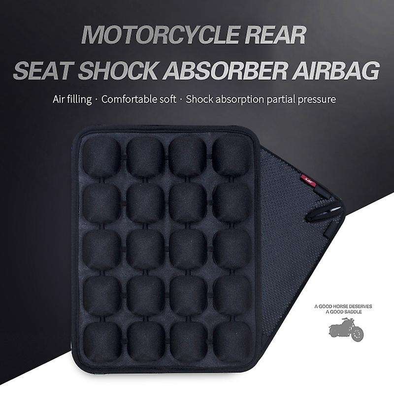 Universal Motorcycle Seat Cushion Breathable Wearable Air Pad High Damping Rear Seat Cover