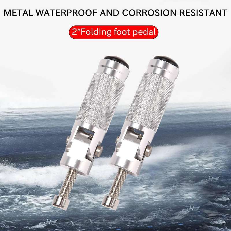 Universal Motorcycle Motor Bike Rear Pedal Board Folding Footrests Footpegs Foot Rests Pegs