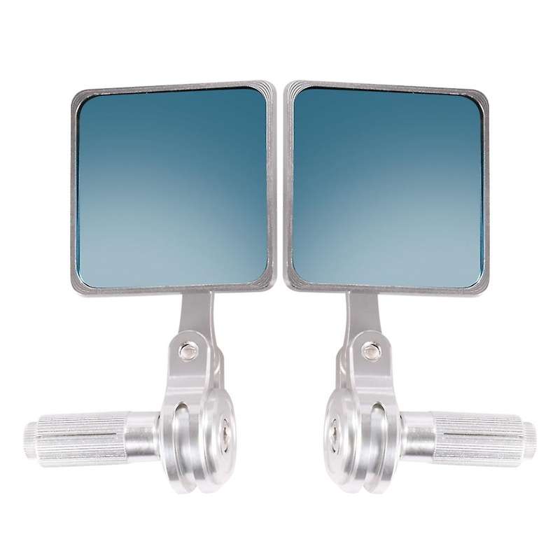 Universal Motorcycle Square Mirrors CNC Aluminum Rear View Handlebar Mirrors Rearview Mirror for