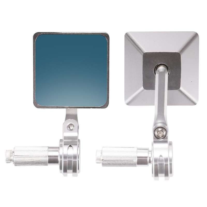 Universal Motorcycle Square Mirrors CNC Aluminum Rear View Handlebar Mirrors Rearview Mirror for