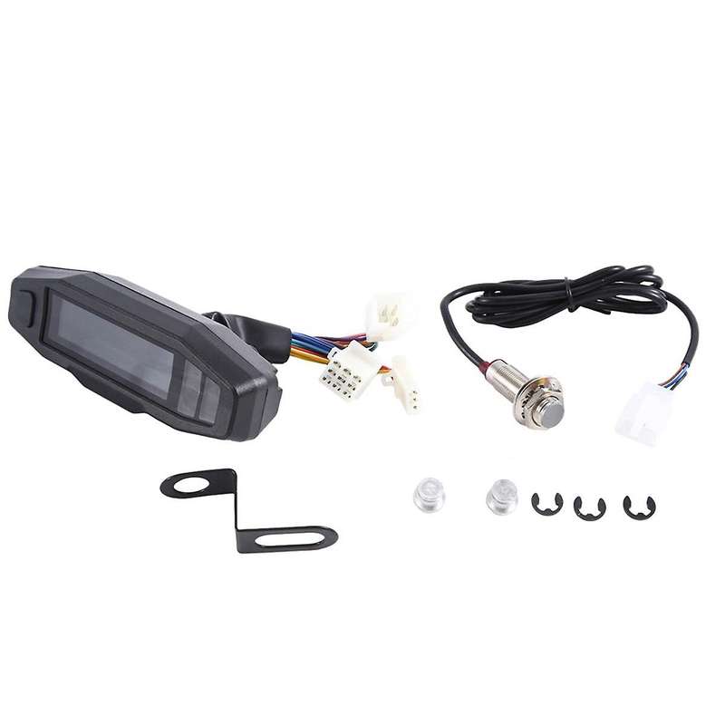 Universal Motorcycle Speedometer Tachometer Oil Gauge Hd Screen Digital Meters Instrument Cluster Tu