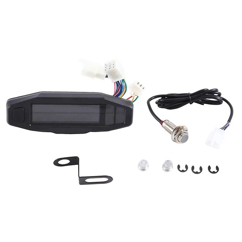 Universal Motorcycle Speedometer Tachometer Oil Gauge Hd Screen Digital Meters Instrument Cluster Tu