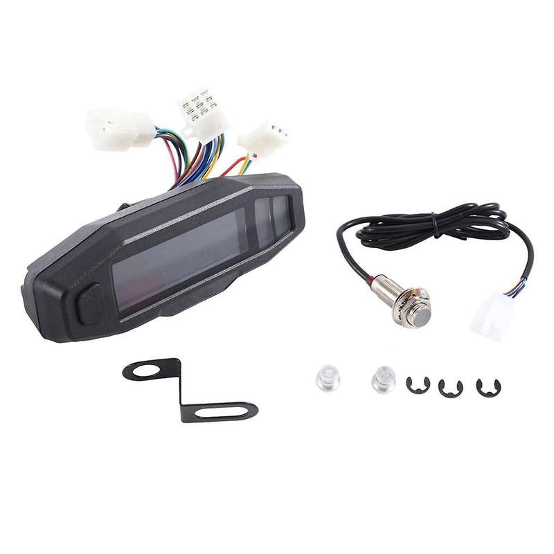 Universal Motorcycle Speedometer Tachometer Oil Gauge Hd Screen Digital Meters Instrument Cluster Tu