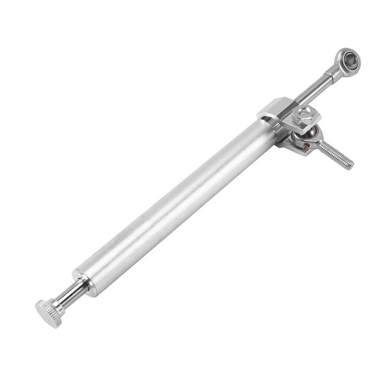 Universal Motorcycle Stabilizer Steering Damper Aluminum Alloy Direction Damper Accessories Silver
