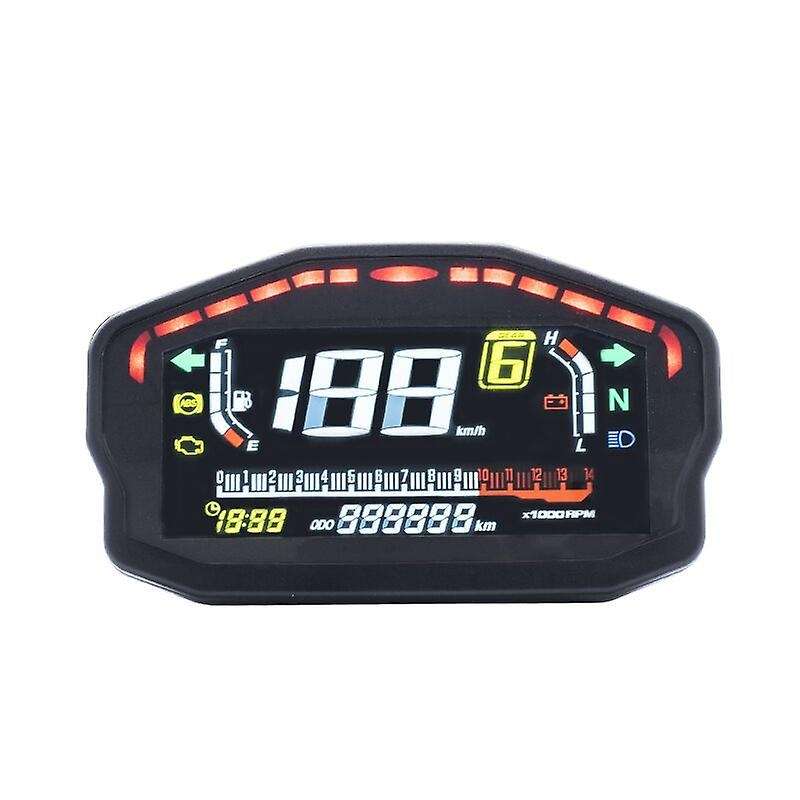 Universal Motorcycle Va Lcd Speedometer Digital Meter Odometer 2/4 Cylinders for Speed Meter