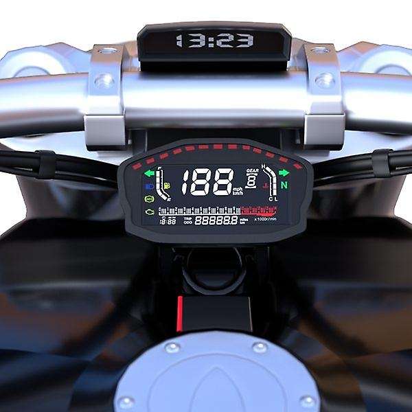 Universal Motorcycle Va Lcd Speedometer Digital Meter Odometer 2/4 Cylinders for Speed Meter