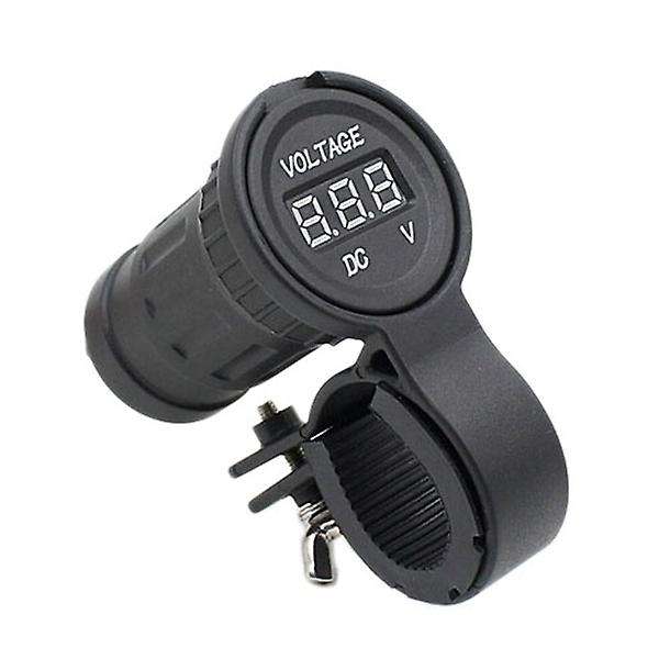 Universal Motorcycle Tachometer Guage Voltmeter Gauge(Black)