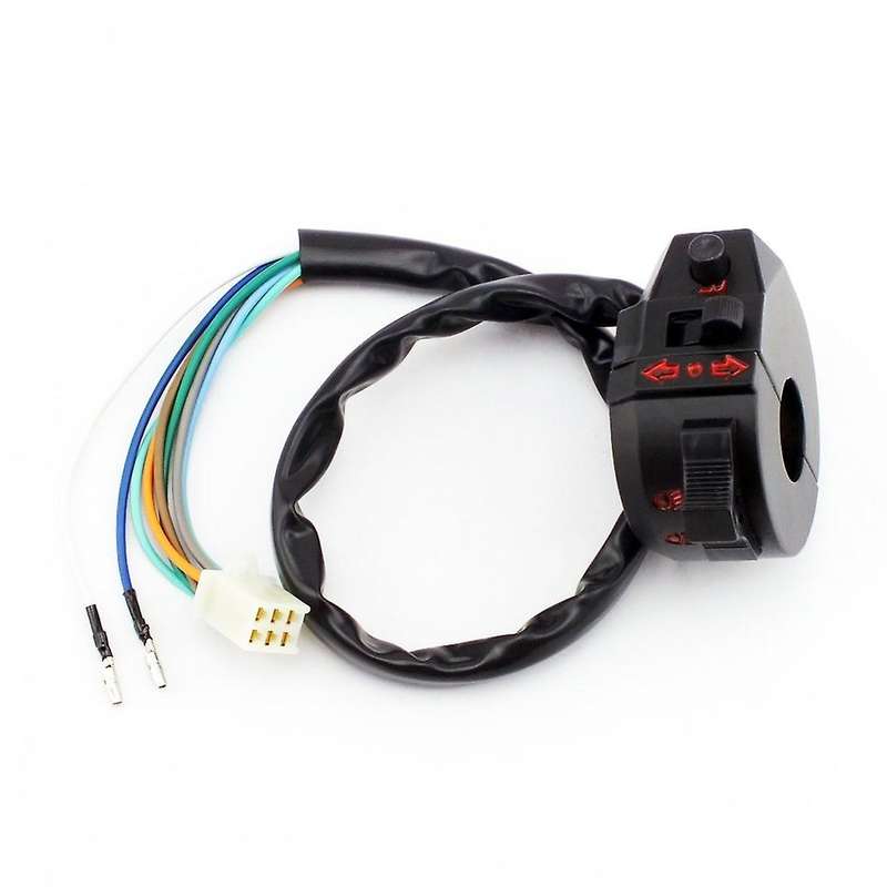 Universal Motorcycle Turn Signal Horn Light High Low Beam Left Switch for Motorcycle with 7/8 Inch H