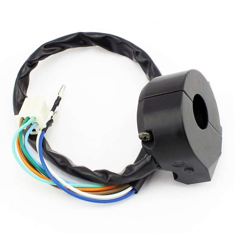 Universal Motorcycle Turn Signal Horn Light High Low Beam Left Switch for Motorcycle with 7/8 Inch H