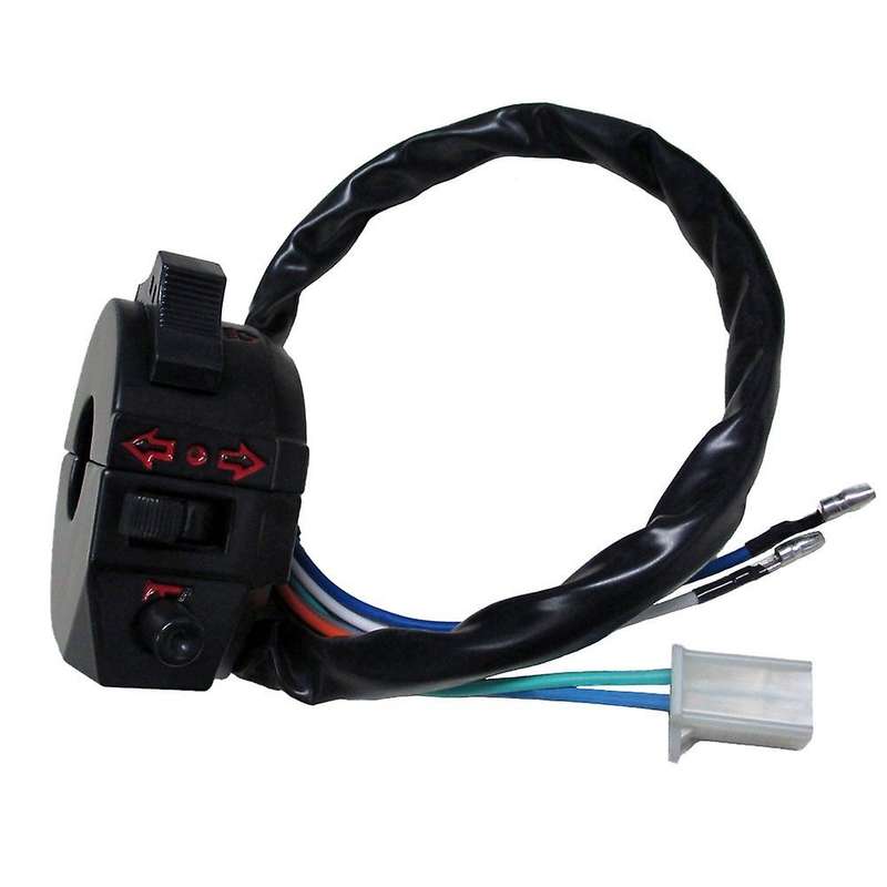 Universal Motorcycle Turn Signal Horn Light High Low Beam Left Switch for Motorcycle with 7/8 Inch H