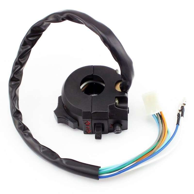 Universal Motorcycle Turn Signal Horn Light High Low Beam Left Switch for Motorcycle with 7/8 Inch H