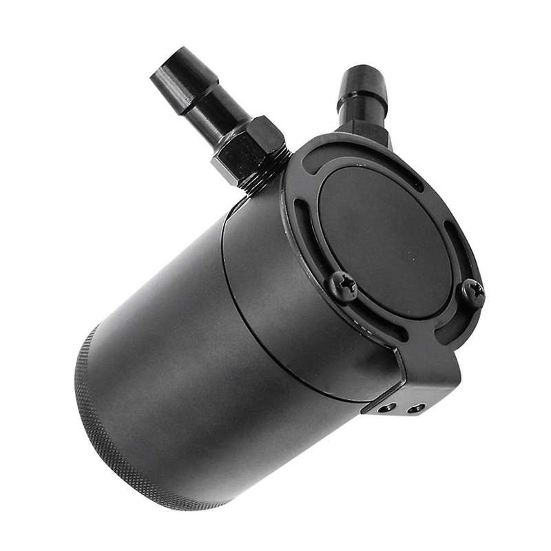Universal Oil Catch Can Compact Baffled 2-port Aluminum Reservoir Oil Catch Tank Fuel Tank Two Hole