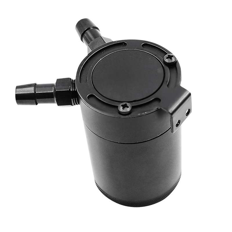 Universal Oil Catch Can Compact Baffled 2-port Aluminum Reservoir Oil Catch Tank Fuel Tank Two Hole