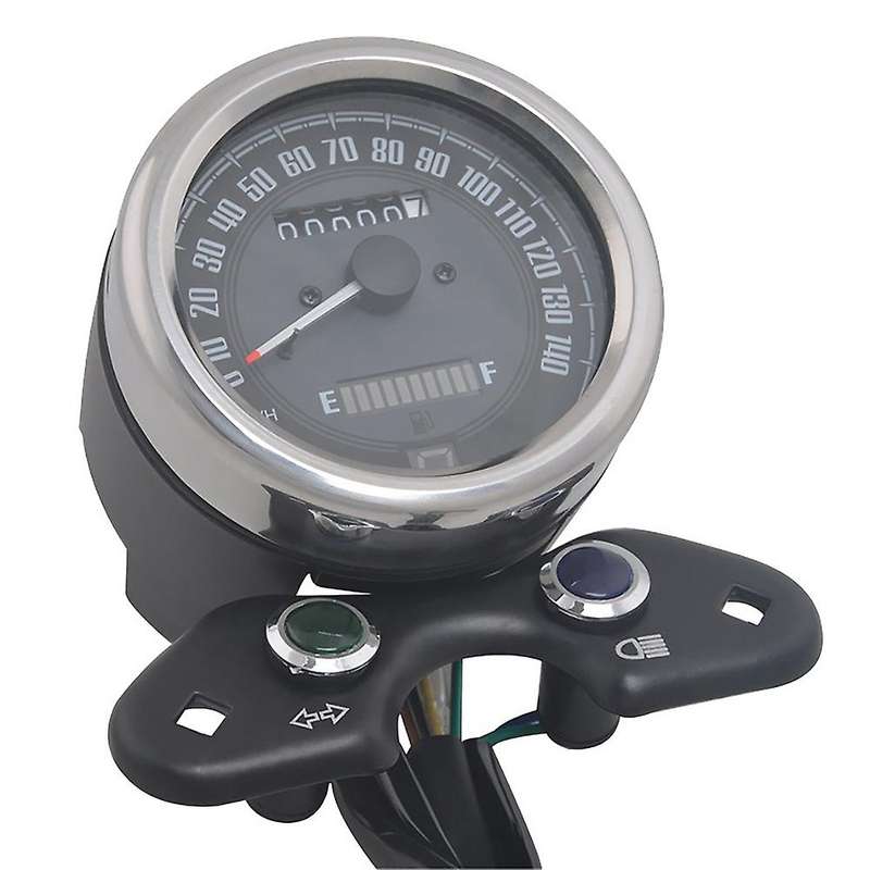 Universal Multifunctional LED Digital Retro Motorcycle Speedometer USB Interface Motorbike Odometer