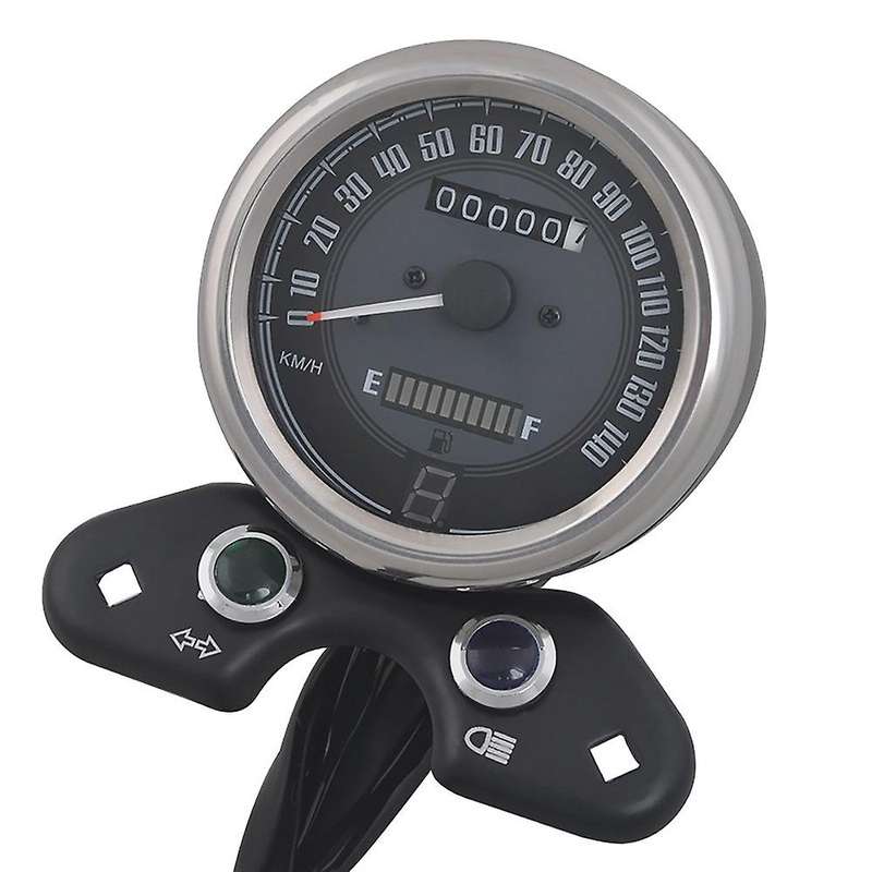 Universal Multifunctional LED Digital Retro Motorcycle Speedometer USB Interface Motorbike Odometer