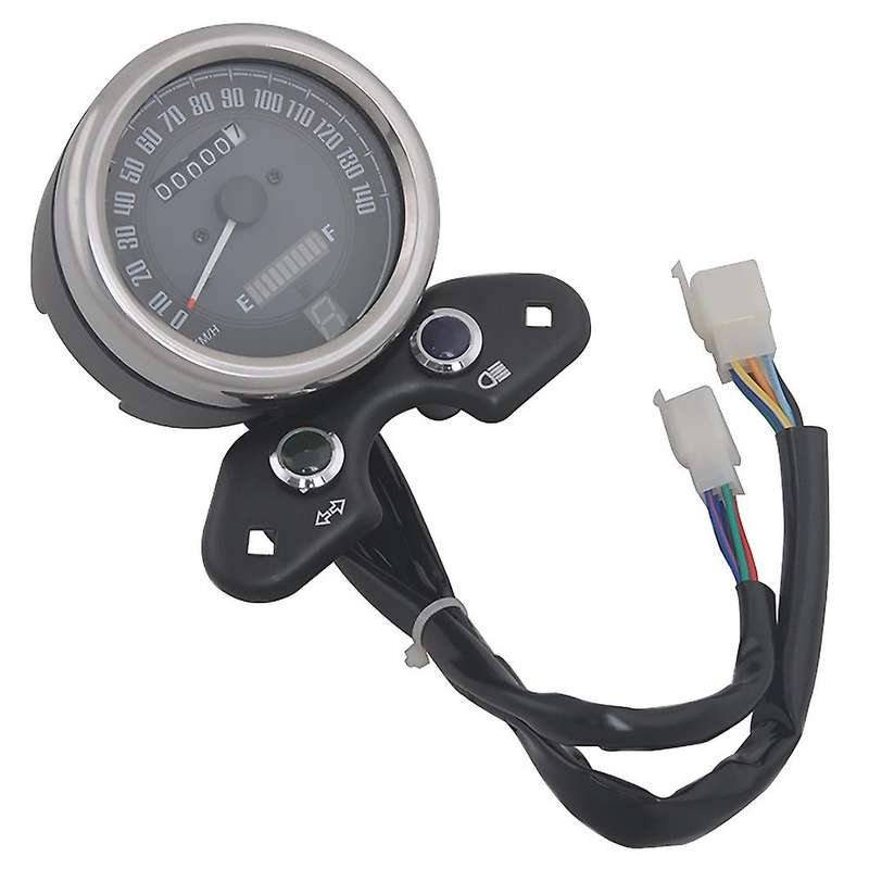 Universal Multifunctional LED Digital Retro Motorcycle Speedometer USB Interface Motorbike Odometer