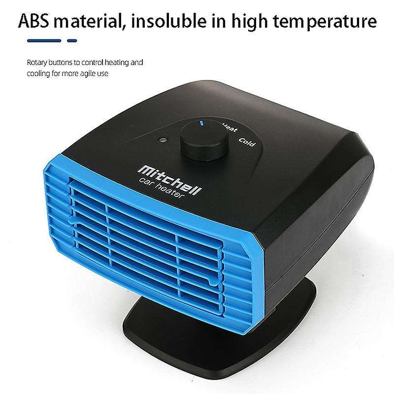 Universal Portable Heaters for Cars Trucks 12V 360Adjustable Heater Cooling Fan Windshield Defroster