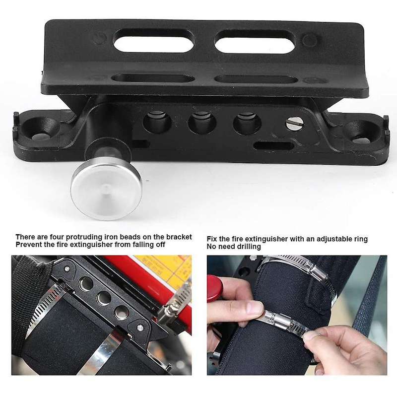 Universal Quick Release Roll Bar Mount Bracket for Wrangler RZR (Silver)