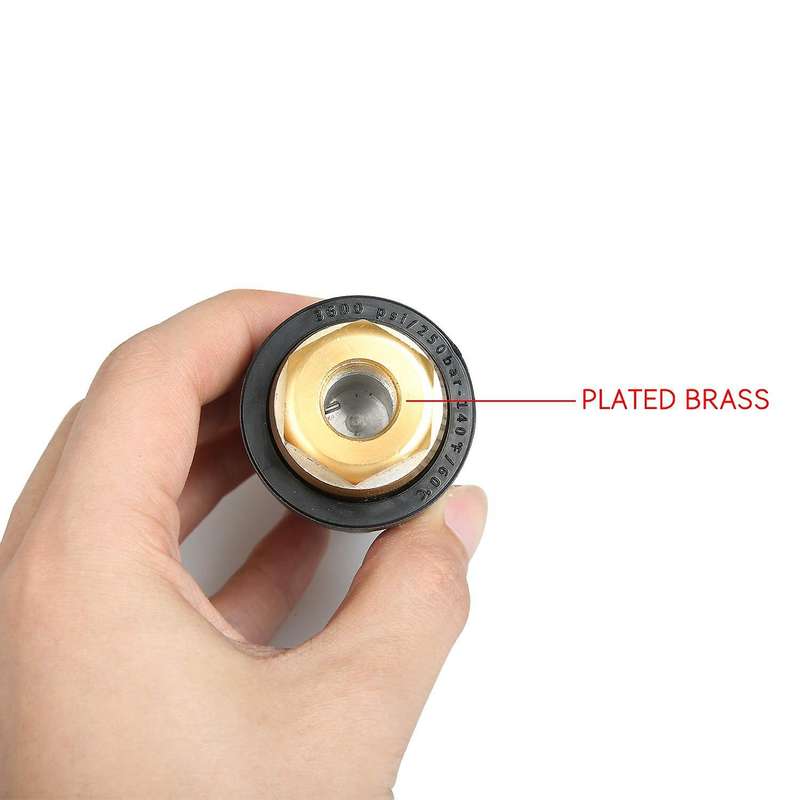 Universal Pressure Washer Turbo Nozzle for High Pressure Outlet Fitting 3.0 Orifice 1/4 Inch Quick-