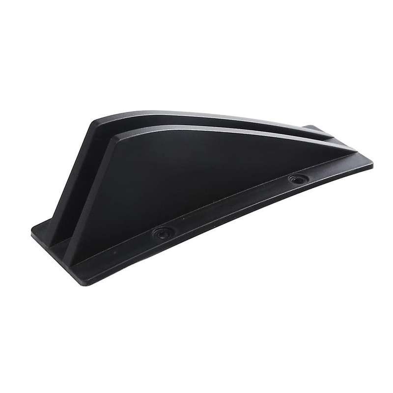 Universal Rear Bumper Lip Diffuser Fins, Chin Bumper Protector, Fins Cover Trim Spoiler - Black 4pc