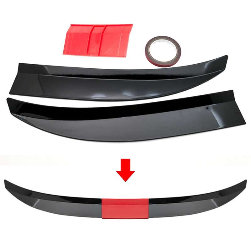 Universal Rear Spoiler Rear Wing Lip Trunk Spoiler Three-Section Splicing Adjustable Spoiler for - E