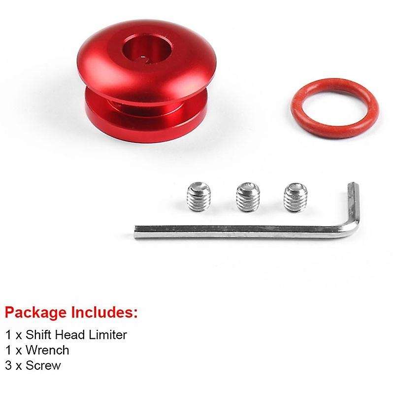 Universal Red Shift Knob Stopper Shifting Head Limiter Fixed Base Gear Head Buckle Aluminum Car Gear