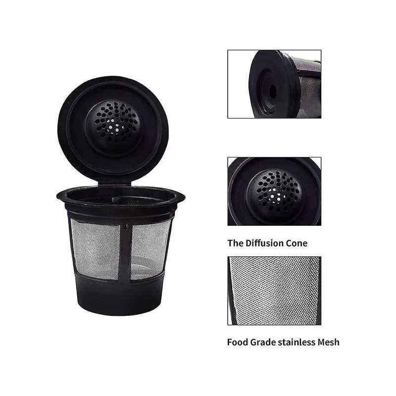 Universal Refillable K Cups Coffee Filter Pod, Coffee Pods for Coffee Maker 2.0&1.0
