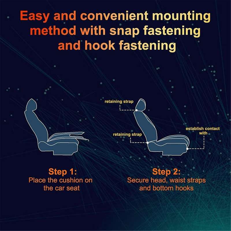 Universal Seat Cover with Adjustment Switch for All Car Truck Golf Carts Off-road Rv Winter Insulat