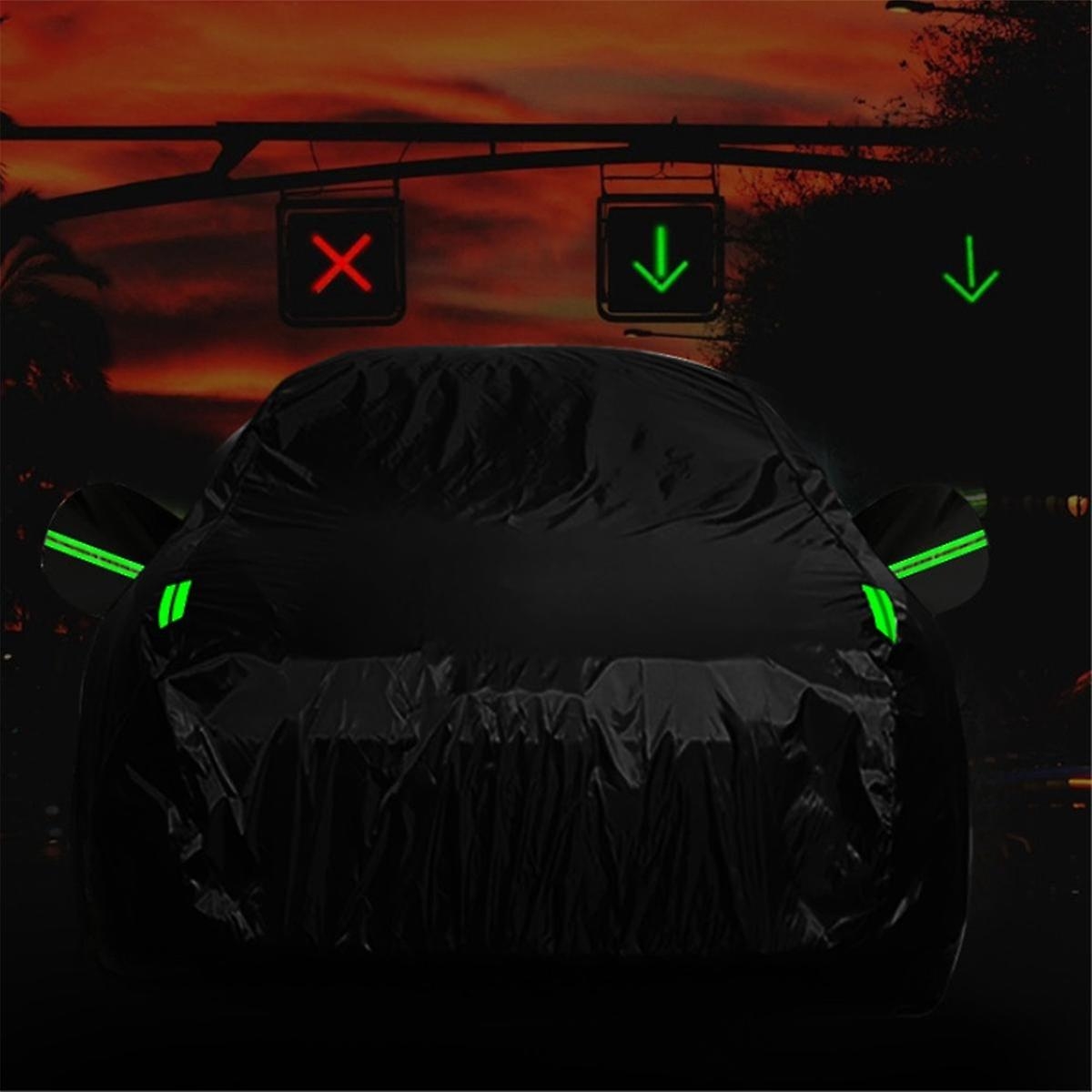Universal Sedan Full Car Covers Outdoor Waterproof Sun Snow Rain Protection Reflective Strip Car Cov