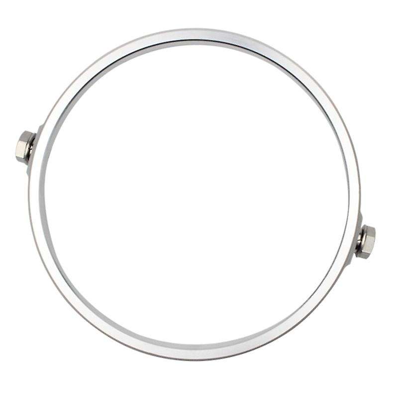 Universal Silver 5.75 Inch Aluminum Round Headlight Housing Headlamp Trim Ring Mount Bracket Motorcy