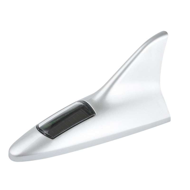 Universal Solar LED Light Car Fin Antenna Roof Tail Modified Light Belt Antenna Driving Safety Warni